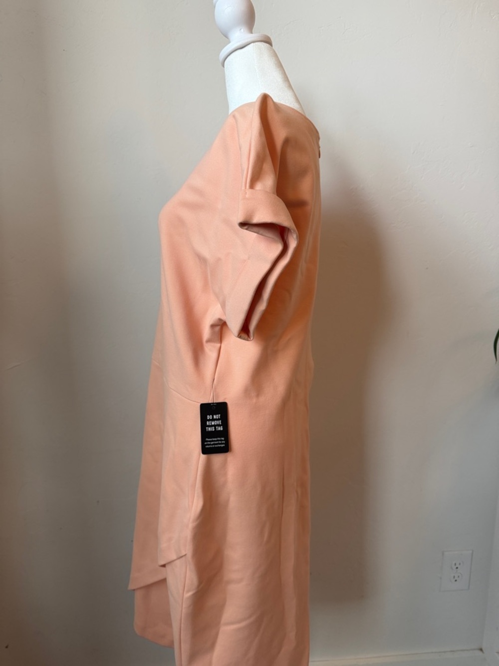 NWT Express Peach Tulip Dress - Picture 3 of 7